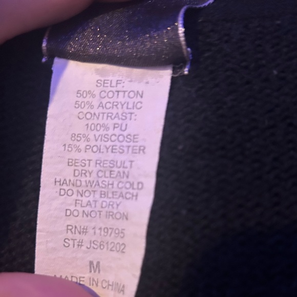 black premise cardigan Medium hoodie women’s - Picture 12 of 14